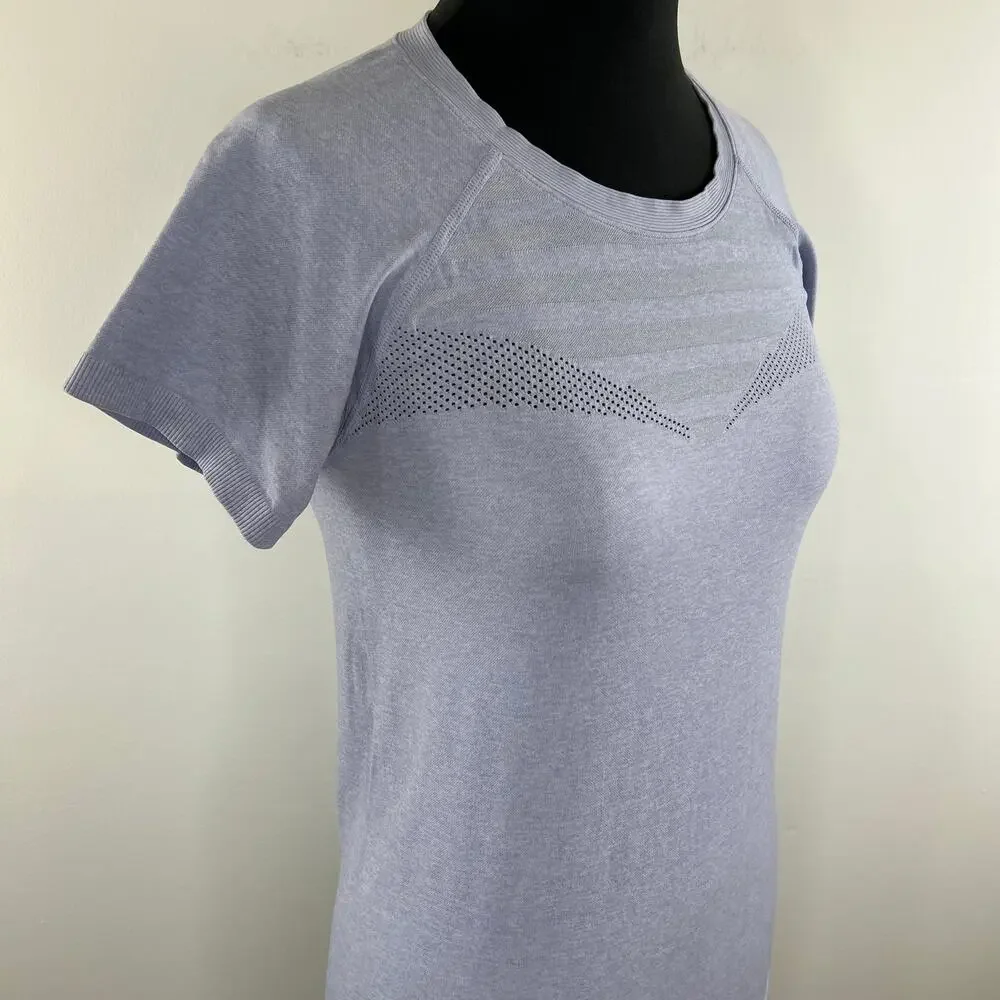 Z by Zella Purple Perfume S Move Thru Short Sleeve Seamless T-Shirt Yoga Size M
